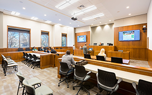 UND Law teaching courtroom