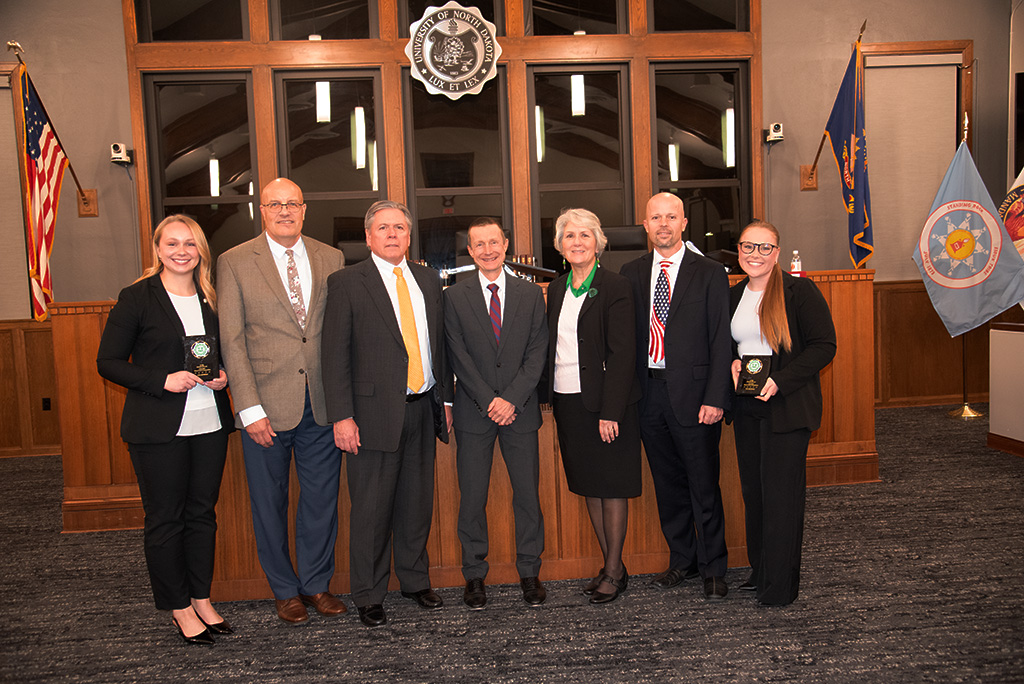 2024 Internal Moot Court Champions with the North Dakota Supreme Court